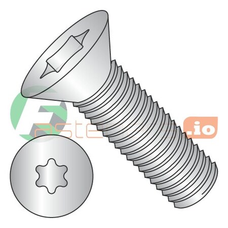 M5-0.80 X 35 Mm Torx Flat Machine Screw, Plain 18-8 Stainless Steel, 1250 PK